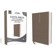 NBLA Santa Biblia, Una Columna con Referencias, Letra Grande, Tapa Dura/Tela, Gris, EdiciÃ³n Letra Roja (Spanish Edition)
