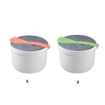thumbnail image 3 of facefd Home Office Hotel Portable Microwave Oven Rice Cooker Food Grade Steamer Pot Household Cookware Kitchen Gadget Orange, 3 of 8