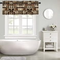 thumbnail image 5 of Vintage Farmhouse Valance Vintage Wildlife Moose Rustic Dorm Style Small Window Valance Kitchen Cafe Office Decor Valance Curtain 54x18 Inch 1 Panel, 5 of 6