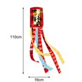 thumbnail image 3 of 2 Piece Happy New Year Windsock Wind Sock Flag for Home New Year Decoration, 3 of 7