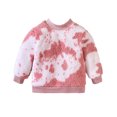 thumbnail image 1 of Gibobby Blusa Manga Larga Niñas Camiseta de manga larga con estampado de para bebé y niña, Top de cuello redondo, sudadera para niño pequeño, de otoño e invierno （Rojo， 18-24 Meses), 1 of 5