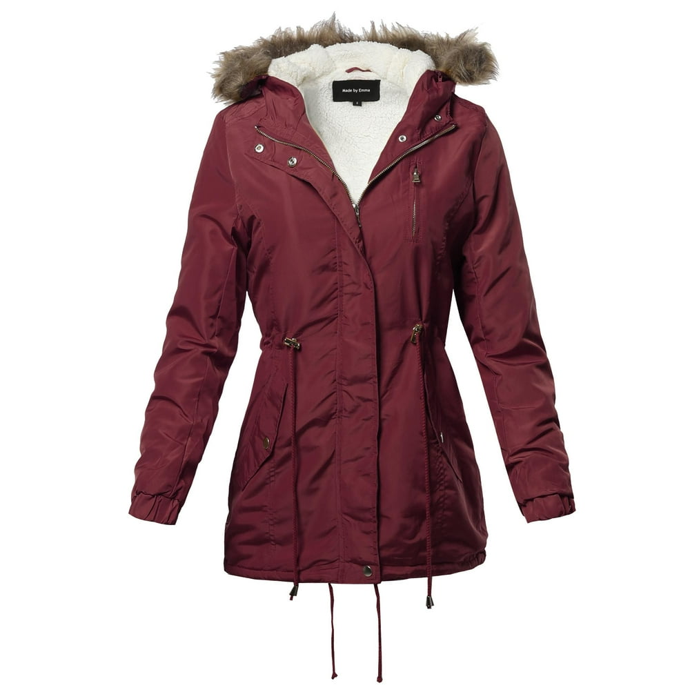 FashionOutfit FashionOutfit Women's Hooded Warm Long Coats Faux Fur