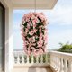 thumbnail image 1 of Guirnalda de lirios artificiales | Adorno de pared de flores artificiales para decoración interior y exterior | Arreglo floral de plástico para el hogar, jardín, bodas y fiestas, 1 of 6
