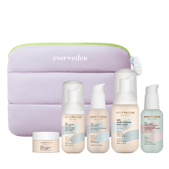 Set de cuidado de la piel Evereden Kids Clean & Vegan con gel de baño