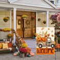 thumbnail image 4 of Sm:)e Truck Pumpkin Maple Leaves Fall Garden Flag 12 x 18 Inch, Double-Sided Printing, Seasonal Farmhouse Yard Outdoor Decor, 4 of 8