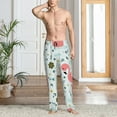 thumbnail image 6 of Lsque Cute Flamingo Print Men's Pajama Pants, Lounge Pant - Comfortable Home Wear,Elastic Waistband, Stylish Design-Medium, 6 of 9
