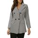 thumbnail image 1 of Gibobby Blazer de mujer elegante Blazer de algodón para mujer manga larga holgada casual chamarra(A,XG), 1 of 5