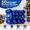 Blue, variant on VETPW 50 PCS Christmas Ball Ornaments, Red and Gold Hanging Baubles Set with 6cm 4cm 3cm Balls, Mixed Matte Shiny Glitter Striped Designs for Christmas Tree Holiday Party Home Seasonal Decor