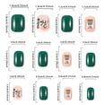 thumbnail image 3 of FSTDelivery Christmas Green Press on Nails,Short Square Fake Nails with Xmas Tree,Acrylic Glitter Glue on Nails Glossy Reusable Winter Xmas False Nails for Women Girls Holiday Manicure Daily 24pcs, 3 of 6