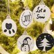 thumbnail image 5 of Rodajas de madera, adornos de madera para hacer tú mismo, colgante de madera sin terminar con cordel para el Día de San Valentín, bodas, Día de Acción de Gracias, Navidad., 5 of 5