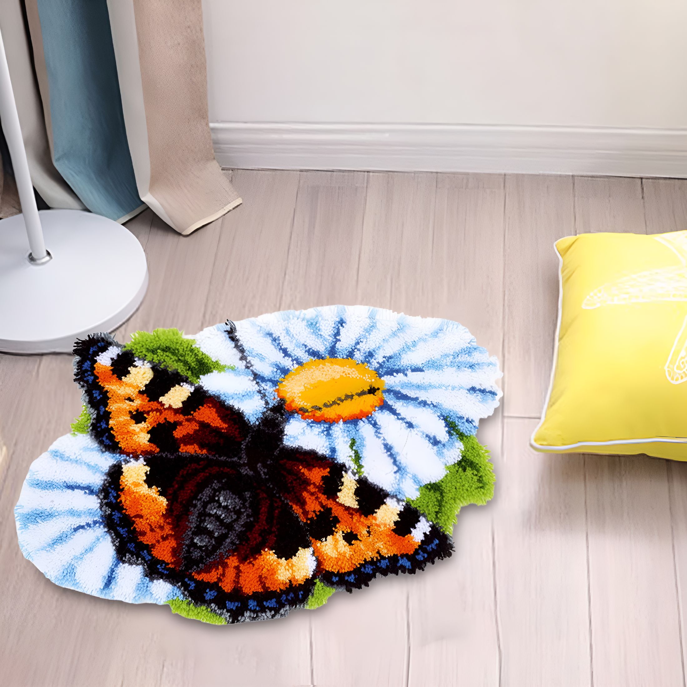 BESTSKY Latch Hook Rug Kits Handwork DIY Cross Stitch for Tapestry Adults and Kids Home Decoration