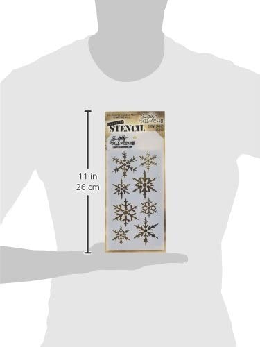 Tim Holtz Layered Stencil 4.125"X8.5"-Snowflakes - image 3 of 3