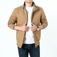thumbnail image 4 of Vedolay Men's Lightweight Jackets Lightweight Bomber Jacket Casual Zip-Up Fashion Outwear Coat Clothes Khaki,M, 4 of 5