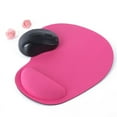 thumbnail image 6 of Solid Color Optical Trackball PC Thicken Mouse Pad with Wrist Support, Comfort Laptop Notebook Mouse Mice Pads Mat, 6 of 6