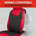 thumbnail image 5 of Motor Trend Red/Black Waterproof Seat Covers for Front Seats – Premium Neoprene Red Seat Covers, Car Seat Protectors with Removable Headrest, Interior Covers for Auto Truck Van SUV, 5 of 5
