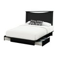 thumbnail image 3 of South Shore SoHo, Contemporary Full/Queen Bed and Headboard Set, Pure Black, 3 of 7