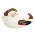 thumbnail image 2 of Tabletop Santa Plate Ceramic Ornament 10258, 2 of 2