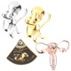 thumbnail image 5 of GOOHOCHY 4 PCS Broche de solapa de metal Cuerpo humano Tema de órgano Broche Pin de enfermera Broches de regalo, 5 of 7