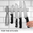 thumbnail image 4 of shiyou-10 Inch Stainless Steel Magnetic Knife Bar with Multipurpose Use as Knife Holder, Knife Rack, Knife Strip, Kitchen Utensil Holder, Tool Holder, Art Supply Organizer, Home Organizer, 4 of 4