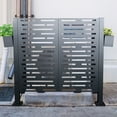 thumbnail image 2 of CarButler 4x2ft Outdoor Air Conditioner Fence Privacy Screen Panels,4 ft Height,Metal Privacy Fence Cover, 2 of 7