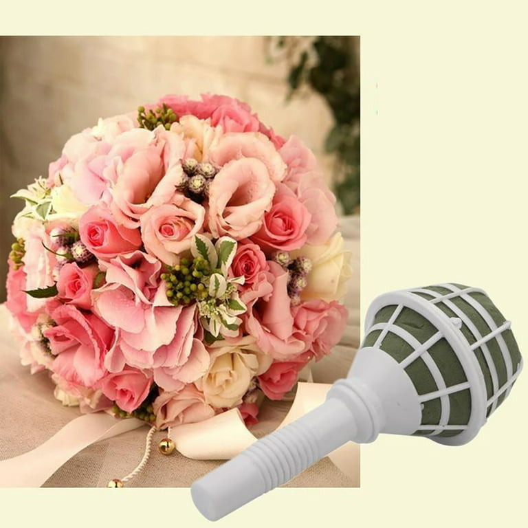 Foam Flower Handle Bouquet Holder For Flower Arrangement - Temu