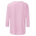 thumbnail image 3 of Lpmadey Leopard Print Tops for Women Y2k Funny Graphic 3/4 Sleeve Crewneck Summer T-Shirt Plus Size Tunic Tops, 3 of 4