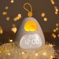 thumbnail image 1 of Muyoka Reloj despertador LED con hora de nido de pájaro, reloj despertador digital, luz nocturna regulable, reloj de noche, lámpara, cubo brillante, reloj LCD, recargable, decoración de escritorio par Muyoka Hogar, 1 of 7