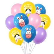 DIY Gifts Egg Carrot Happy Easter Easter Decoration Party Decoration Rabbit Balloons Inflatable Toys 10PC