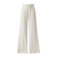 thumbnail image 6 of Womens Quick Dry Casual Pants, Straight Leg Elastic Waist Stretch Breathable Athletic Trousers, Walking Hiking Jogging Fitness Sports Wear | VerBelle,Beige L, 6 of 7