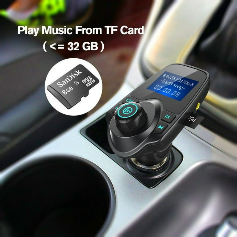 Bluetooth Wireless Car AUX Stereo Audio Receiver FM Radio Adapter USB  Charger SD