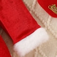 thumbnail image 6 of Mercatoo Toddler Baby Girls Christmas Dress Santa Red Velvet Long Sleeve Princess Skirt Infant Xmas Crewneck Holiday Dresses, 6 of 8