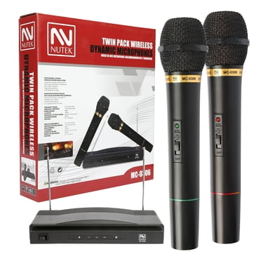 Diydeg Wireless Karaoke Microphone System – Dual Handheld Mics With Receiver For Home Parties