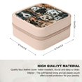 thumbnail image 2 of FCXZI Dogs Cats Furry Art Flexible Storage Jewelry Box for Travel Pink, 2 of 5