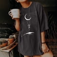 thumbnail image 3 of T-Shirt Oversize LooseTunic Tops Été Manches Courtes Femmes, 3 of 6