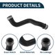 thumbnail image 4 of Manguera de radiador Unique Bargains para Mercedes-Benz GLK-Klasse X204 200 CDi 2.1L 2010-2015 No.2045011182 Manguera de radiador de goma negra 1 pieza, 4 of 6