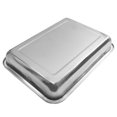 thumbnail image 5 of Parrilla rectangular de acero inoxidable espesada para pescado, sartén para pescado a la parrilla, parrilla de madera de marisco y carbón, color plateado, 5 of 5