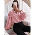 thumbnail image 6 of Button Down Shirts for Women, Womens Fall Tops, Business Casual Tops for Women Pink S, 6 of 8