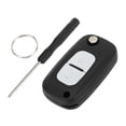 thumbnail image 1 of Carcasa de llave de entrada sin llave de 2 botones Unique Bargains para Renault Clio, 1 of 7
