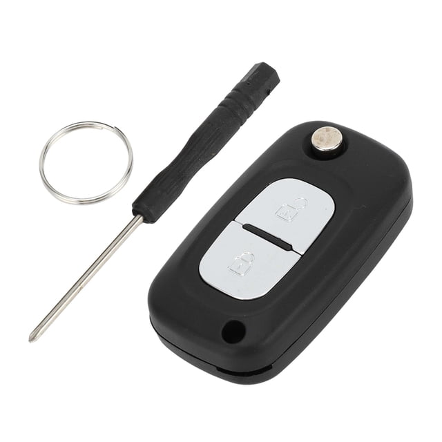 Carcasa de llave de entrada sin llave de 2 botones Unique Bargains para Renault Clio