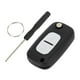 thumbnail image 1 of Carcasa de llave de entrada sin llave de 2 botones Unique Bargains para Renault Clio, 1 of 7