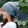 thumbnail image 3 of Qarigey Gorro de nailon y LICRA para mujer, gorros con estilo, accesorios ajustables para la cabeza, gorro de punto, tocado de otoño, azul Sombreros Azul Qarigey AP011230-01, 3 of 6