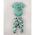 thumbnail image 4 of KIMI BEAR Preemie Baby Boys Layette Set 5 Packs Shower Gift Sets Romper Top Pants Set Short Sleeves Tops Letter Print Camouflage Outfits Clothing Summer 10pcs Essential Clothes Multicolor, 4 of 11
