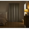 thumbnail image 3 of SUNSHIELD ESSENTIALS Bellamy 100% Blackout Curtains for Living Room, Bedroom and Nurseries, 50” x 84”, Brown, 3 of 7