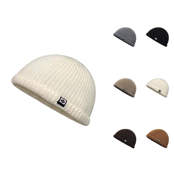 Men Women Beanie Hat Warm Knitted Cap Soft Cozy Winter Hat for Fall Winter Outdoor Cold Weather