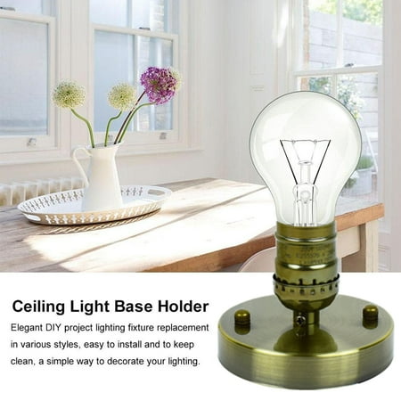 Vintage Ceiling Light Base Industrial Mount Wall Lamp Holder Chandelier For Home And Kitchen Canada Vintage Ceiling Light Base Industrial, Wall Hanging Flower Lamp Holder