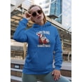 thumbnail image 2 of Grumpy Cat In A Sled Hoodie Women -T-Line Designs, Female XX-Large, 2 of 4
