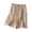 Beige, variant on Women's Loose Wide - Leg Casual Pants - Pleated, Elastic Waist, Comfortable for Daily Wear