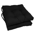 thumbnail image 1 of Coussins de Chaise Carrés Capitonnés en Sergé Uni de 16 Pouces (Ensemble de 2), 1 of 2