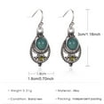 thumbnail image 2 of Earrings Fashion Women Bohemian Turquoise Dangle Jewelry Unique Temperament Accessories for All Occasions, 2 of 7