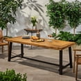 thumbnail image 4 of Outdoor Dining Table - Accommodates 8, Easy Maintenance Wood For 30.45 In. High, 8, 4 of 6